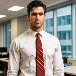 LANVIN Paris Necktie Silk Tie Multicolored Striped Made‎ in France 54" ***SNAG